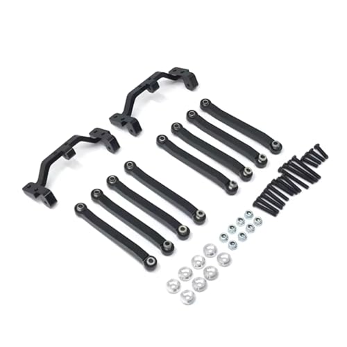 Rc Special Connecting Rod for MangNiu D90 D91 D96 for MN98 99S V1 1/12 Metal Pull Rod for Seat Remote Control Car Parts and Accessories Upgrades Replacement and Use(Black)