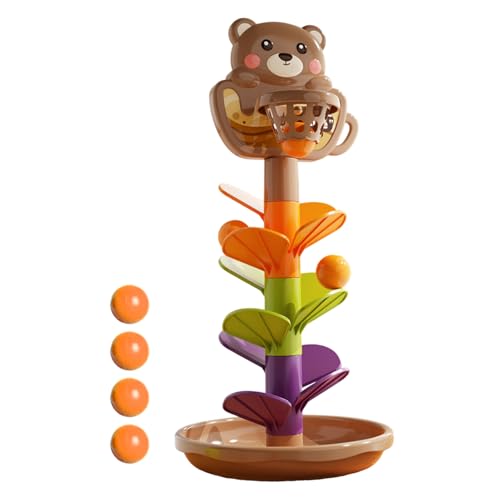 Genérico Ball Drop - Juguete Interactivo De Pista Y Apilamiento con Canicas - Juego Educativo Infantil De Carreras En Rampa para Niñas Y Niños Pequeños