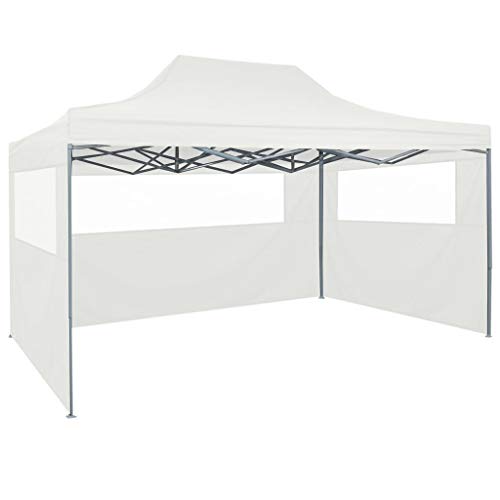 Tidyard Gartenpavillon Profi-Partyzelt Gartenzelt Faltbar Festzelt Pavillon Mit 4 Seitenwänden & Dach,Pop-Up-Partyzelt Faltpavillon 3 x 4 x 3,15 m Mit 8 Bodenpfähle und 4 Seile enthalten