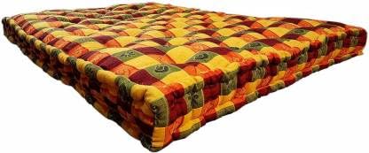 IMSMARTMART 5 Inch 4x6 Double Bed with Pillow 5 inch Double Cotton Mattress Breathable, Comfort and Support, Durable, Seasons, Ideal for Sensitive Skin (L x W: 72 inch x 48 inch)-image-36