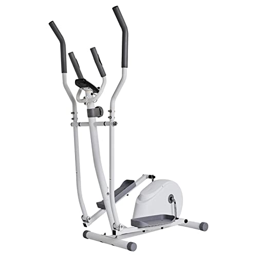 VICXYY Elliptical Machine Cross Trainer - with 8 Levels Adjustable Resistance w/Device Holder, Heart Rate Monitoring with Stepping Motion Smooth and Quiet Mini Elliptical Machine 330 LB Max Weight