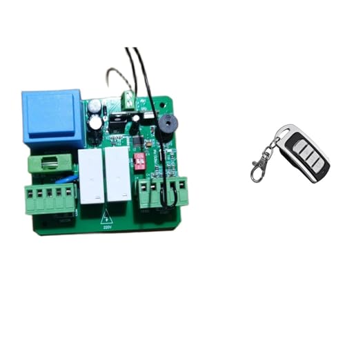 CSDASW Tablero de Control de persiana Enrollable, 220V, 433MHz, Control Remoto, Velocidad del Motor NC Ajustable(PCB 6 Remote)