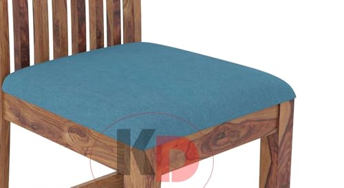 Image of Dining Table Set || Wood Dining Table with Chair 6 Seater || Dining Room Furniture || Wooden 6 Seater Dining Table || Modern and Unqiue Dining Table Living Room (6 Seater Dining Table) Natural Finish