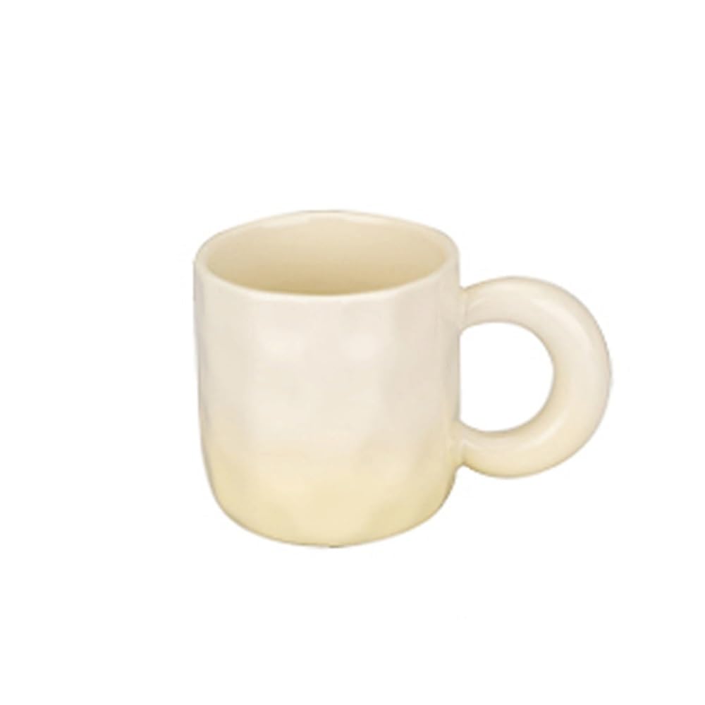 Tasses à café avec grande poignée de 10,15 oz, mug dégradé multicolore blanc