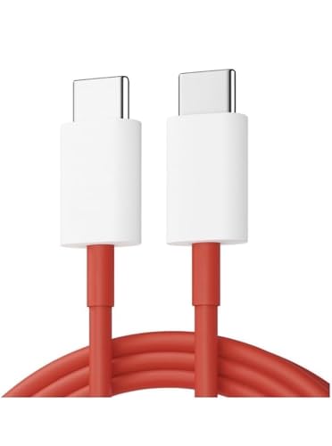 Image of 65W Charging Cable Type-C to Type-C for OnePlus 10T 5G New /Nord 2T 5G /10R 5G /10 Pro 5G /Nord CE 2 5G /Nord CE 2 Lite 5G /9 Warp Charger Cable,1m,Red