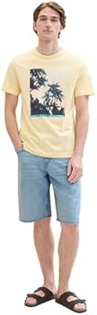TOM TAILOR 1036443 Camiseta, 31987 Stonington Blue Grindle, M Para Hombre