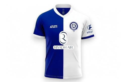 Atletico de Madrid Atleti - Camiseta 2ª Equipación 23/24 | Diseño Azul y Blanco | Oficial con Logos | Corte Deportivo | Tejido Transpirable | Uso Casual y Deportivo