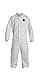 DuPont Tyvek 400D Protective Coverall with ProShield 10 Back, Zipper Front and Elastic Cuffs, White/Blue, 4X-Large, 25-Pack