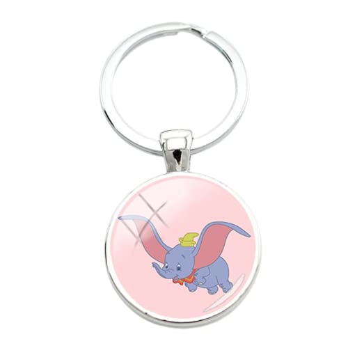 Disney Funny Cute Dumbo Llavero Titular Accesorios Bolsa de Coche Llaveros para Niños Colgante...
