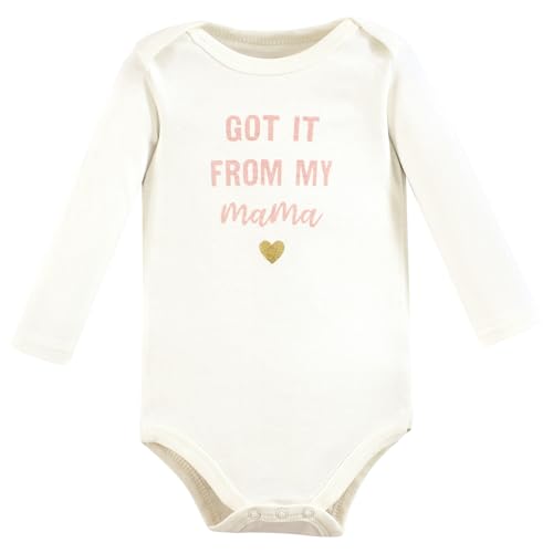 Image of Hudson Baby baby-boys Cotton Long-sleeve Bodysuits 5-pack