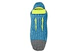 Nemo Men's Disco 15-Degree Insulated Down Sleeping Bag, Deep Sea/Key Lime, Long