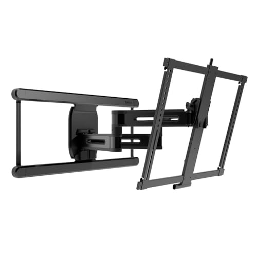 Image of SANUS Height Adjustable Full Motion TV Wall Mount for 42 inch to 90 inch TVs - Raise or Lower TV 4 inch After Install - Maximizes Compatibility with Your Setup - 3 Step DIY w /Smooth Extension, Tilt & Swivel