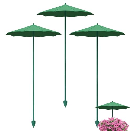 Générique Parapluie Plant, 3 Pièces Parasol Pour Plant D'Extérieur, Mini Parasol Compact Protection Pour Glycine, Housse Coupe Vent Pare Lumière Serre, Pour...