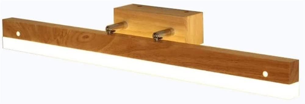Lámpara LED de baño de madera WQHPLMD aplique espejo tocador moderno 8
