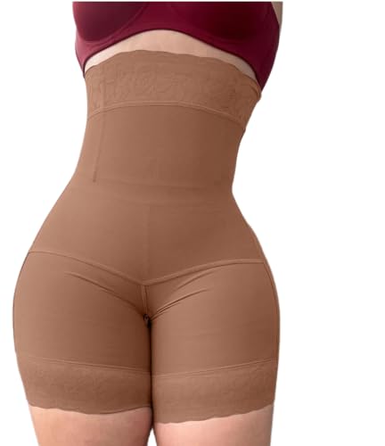 Short gainant taille haute anti-roulement pour aplatir le ventre en douceur