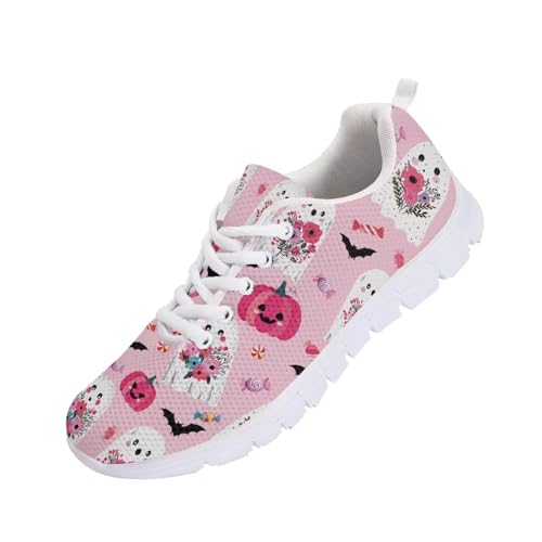 GIFTPUZZ Womens Athletic Walking Sneakers Running Shoes Sports Trainers Low Top Anti-Slip Lace Up Size 5-123