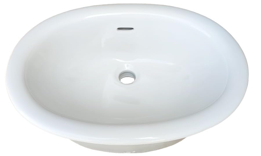 Pozzi Ginori Colorado Lavabo Soprapiano da Incasso 55,5x41x22,5cm Lavandino Bagno Bianco (Cod: 39084)