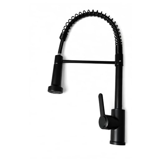 Torneira Gourmet Extensor Spray Preto Fosco