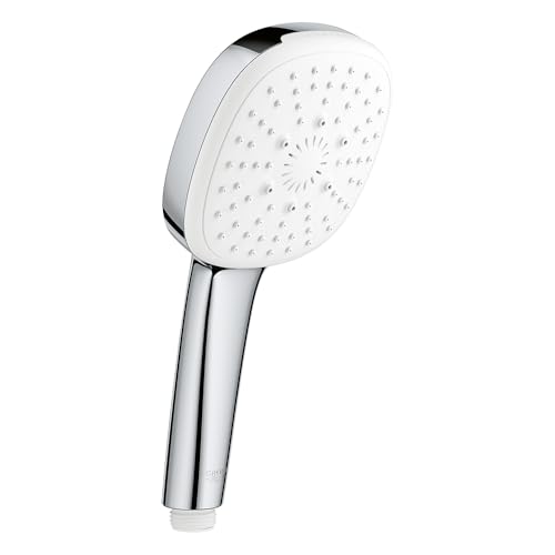 Image of Grohe Tempesta Cube 110 Hand Shower For Bathroom| 3 Modes | 4.3 Inches Wide Spray surface| Water Saving Feature| Perfect Spray Pattern & Easy To Clean|10 Years Warranty | Chrome Finish| 27572003