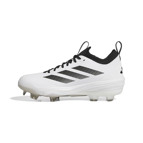 Adidas Men's Adizero Impact 2.0 TPU Baseball, White/Black/Black, 9