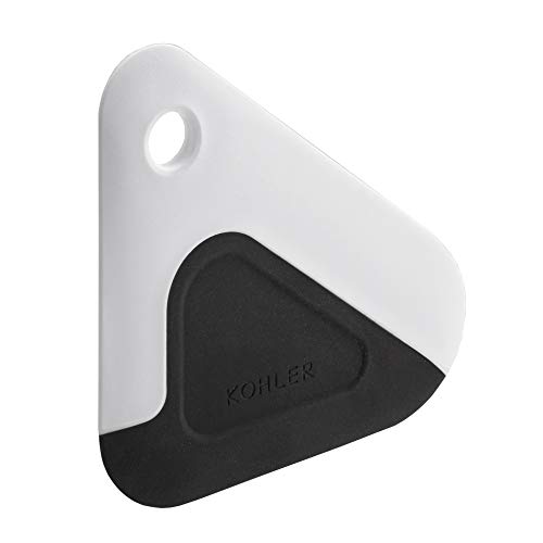 Kohler K-8624-0 Kitchen Pot and Pan Dish Scraper, Silicone and Nylon, Heat Resistant, One Size, White and Charcoal