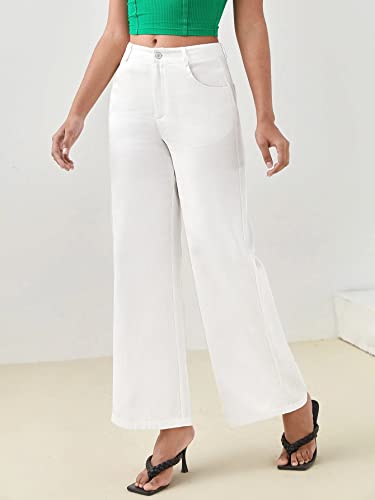 Image of Elendra Women Lycra - Bootcut Trousers Pant Wide Leg