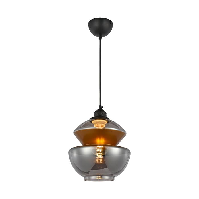Lampadario – E27 – Rame & Ambra – HARMONY-2