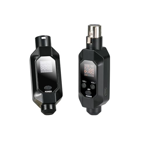 Transmisor de Micrófono Inalámbrico XLR, Reducción Automática de Ruido 2.4G, Adaptador Bluetooth Recargable para Micrófonos Profesionales (JS-002) miniatura 1