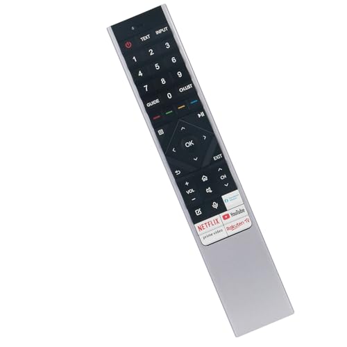 VINABTY ERF6F64H Ersatz Sprachfernbedienung Kompatibel mit Hisense TV 55U7QF 55A8G 65A9G 75U9GQ U7QF U8GQ U8QF 55A9G 65A9G 55U8G 65U8G 65U9G 75U9G 55A8G 55A90G 55A91G 55A92G 55A96G 55A97G