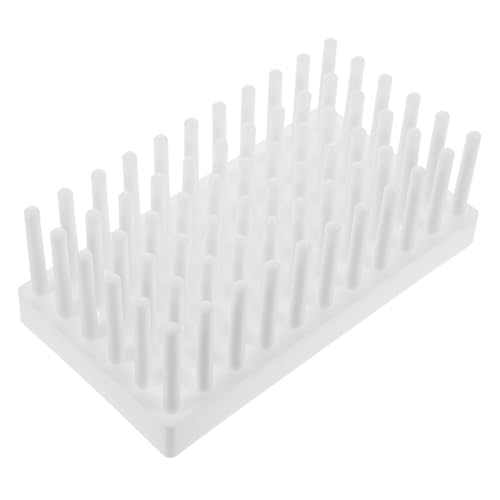 IMIKEYA Test Tube Stand Plastic Laboratory Drying Rack for Test Tubes 6.88X3.74X2.36 Inches Tube Rack Organizer
