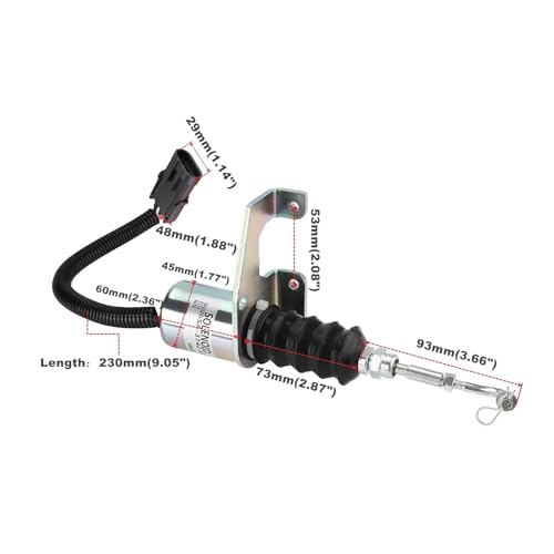 Solénoïde de coupure de carburant 24V SA-3742-12 pour matériel de chantier - 3