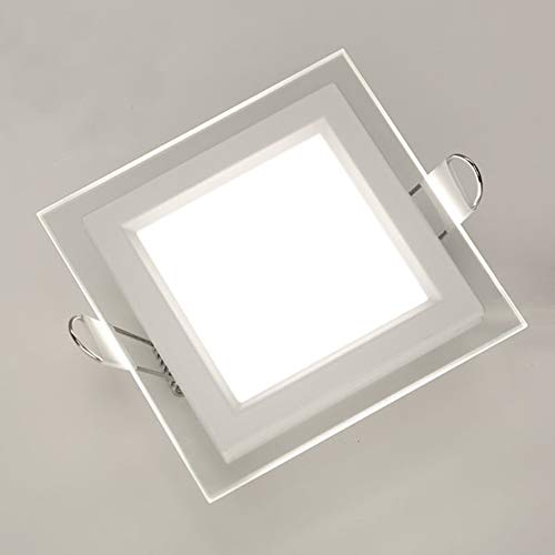 TEULUX Downlight 20x20 cm, 18W, 4000K, Einbaulampen, Einbauleuchten LED, neutralweiß Cover