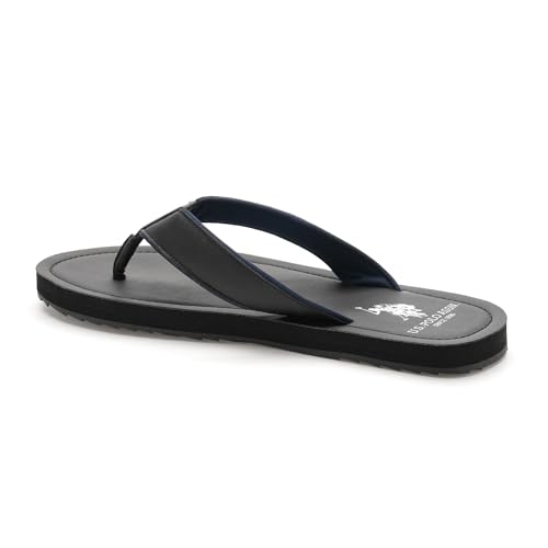 Image of U.S. POLO ASSN. USPA| OVI BLACK| Stylish slider Slippers for Man