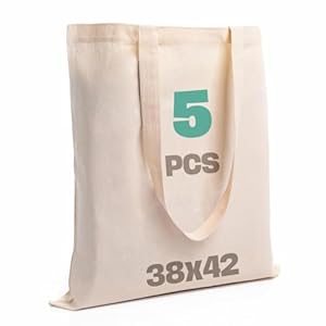 Scandbags Stofftasche 5er-Pack Baumwoll-Einkaufstasche