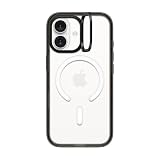 CASETiFY インパクト リングスタンド iPhone 17 ケース [スタンド機能/MagSafe対応/MagSafe に対応] - クリア ブラック