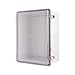 BC-CTP-354520, Plastic Enclosure, PC Gray Body & PC Clear Cover, P Type for Molded Hinge & Stainless Steel Latch, W13.78 x L17.72 x D7.87" Size, IP67 (UL)