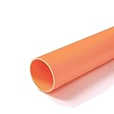 Elviros 24x43in [60x110cm] Seamless Water-proof PVC Backdrop Background Paper for Photo Video Photography Studio - Orange