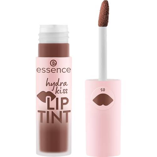 essence hydra kiss LIP TINT, Lippenstift, Nr. 05, Braun, langanhaltend, Färbeeffekt, natürlich, glänzend, vegan, ohne Parabene, ohne Mikroplastikpartikel, Nanopartikel frei, 1er Pack (4ml) essence hydra kiss LIP TINT, Lippenstift, Nr. 05, Braun, langanhaltend, Färbeeffekt, natürlich, glänzend, vegan, ohne Parabene, ohne Mikroplastikpartikel, Nanopartikel frei, 1er Pack (4ml)