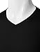 H2H Mens Slim Fit V-Neck Long Sleeve T-Shirt BLACK US M/Asia L (KMTTL0374)