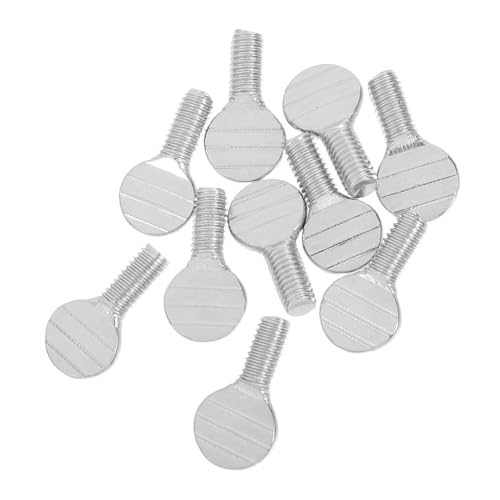 BESPORTBLE Vis Inox Pour Brochette Rotative Barbecue Et Friteuse à Air Chaud, Accessoires Pour Four Électrique, Lot De 10 Vis Réutilisables à Oreilles, Fixation Sécurisée Et Solide