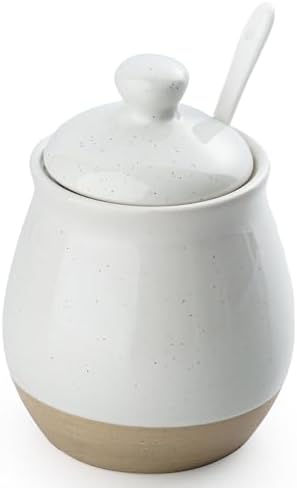 Amazon.com | famiware Milkyway Sugar Bowl with Lid and Spoon, 10oz ...