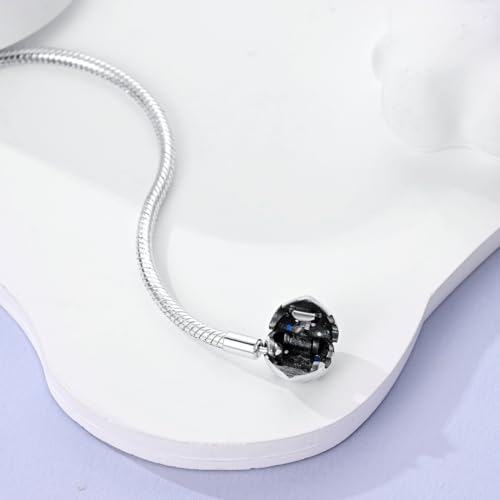 Image of 925 Sterling Silver Snake Chain Bracelets Fit Pandora Charms,Heart Clasp Bracelets Perfect For Any Glamour Gift for Women with 5 A Cubic Zirconia