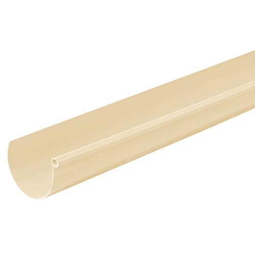 First Plast - Gouttière PVC 25 demi-ronde - Profilé gouttière PVC 25 demi-ronde en 2m - sable - First Plast
