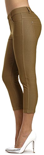 Image of Prolific Health Women's Jean Look Jeggings Tights Slimming Many Colors Spandex Leggings Pants Capri S-XXXL