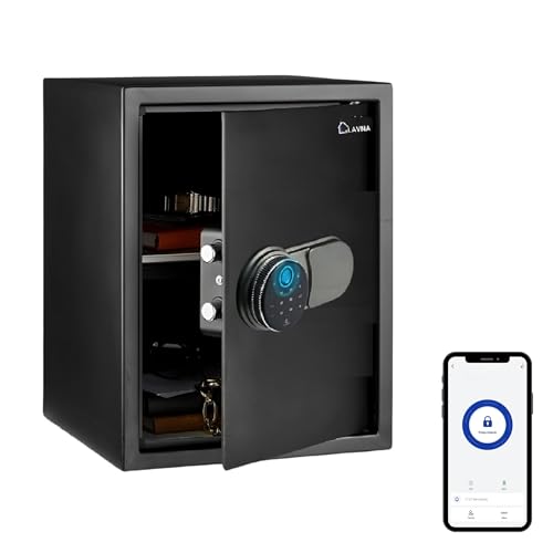 LAVNA Smart Safe Locker | 5 way access | Fingerprint, Mobile app,...