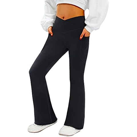 COPYLEAF Women's Flare Yoga Pants with Pockets Cover