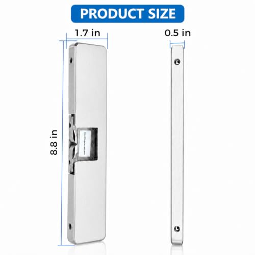 9400630 9400 Series Electric Strike, Satin Stainless Steel Finish, Perfect Replacement for HES - 9400630 9400 Series Stainless Steel Slim-Line Surface Mounted Electric Strike Body by YABUYALI - Image 2