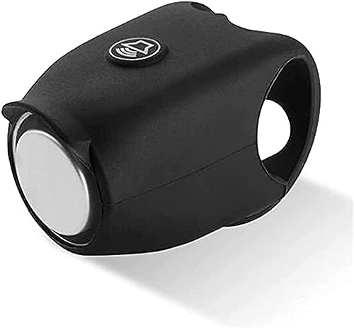 Fahrradklingel Fahrradhupe Elektrisch 120 dB, Silikon Miniklingel Fahrrad Hupe E-Klingel wasserdichte Fahrradglocke für Rennrad, MTB, Kinderfahrrad, Ebike,Mountainbike (1PC/Schwarz, Einheitsgröße)