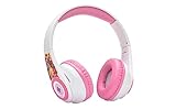 eKids Disney Princess Bluetooth Headphones with EZ Link+, Wireless Headphones with Microphone and Audio Cable, Kids Earphones for School, Home, or Travel