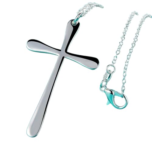 Argent 925 collier longue croix, le cadeau de mariage idéal empreint de charme et de modernité
